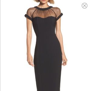 Black Illusion cocktail dress size 6P